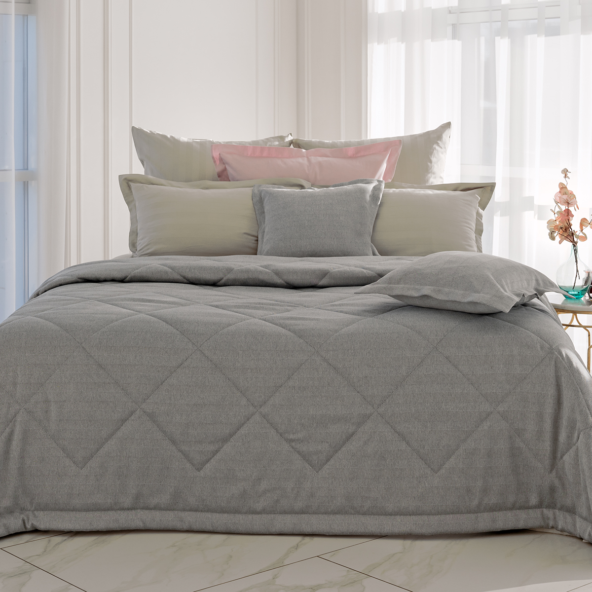 Покрывало | ПОКРЫВАЛО CAROLINE ПЕПЕЛЬНЫЙ