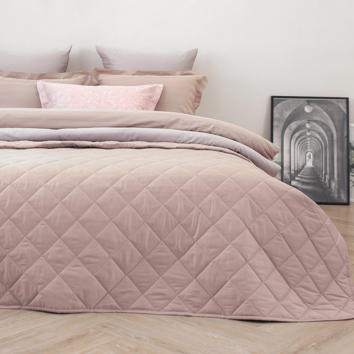 Покрывало хлопковое | ПОКРЫВАЛО ХЛОПКОВОЕ ОДНОТОННОЕ КАПУЧИНО