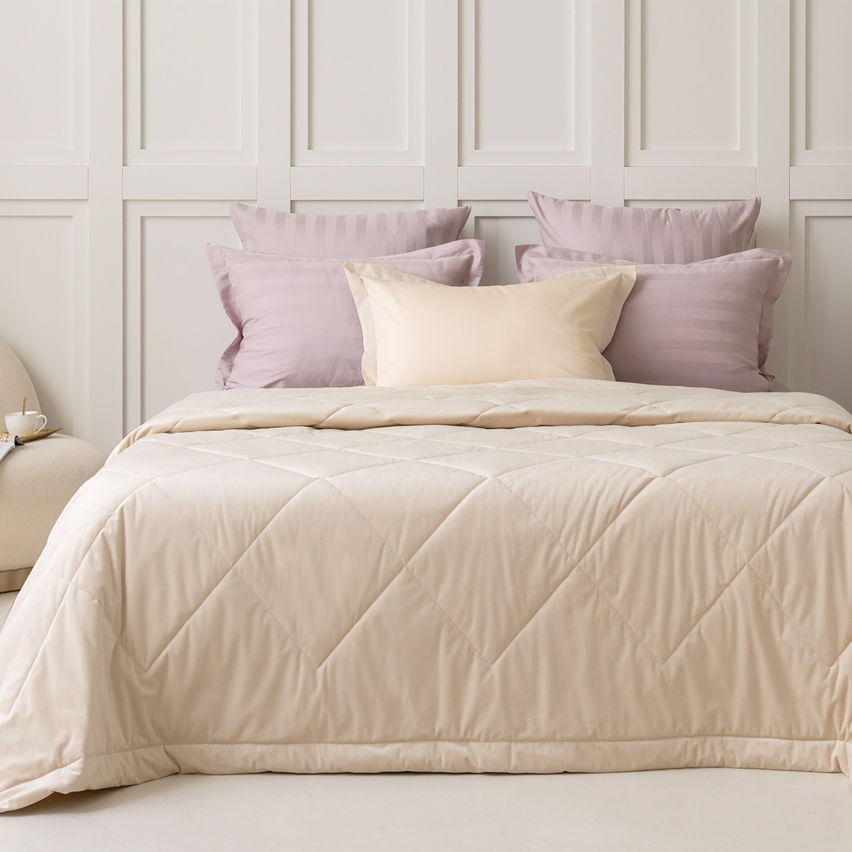 Покрывало | ПОКРЫВАЛО PALAZZO КРЕМОВЫЙ