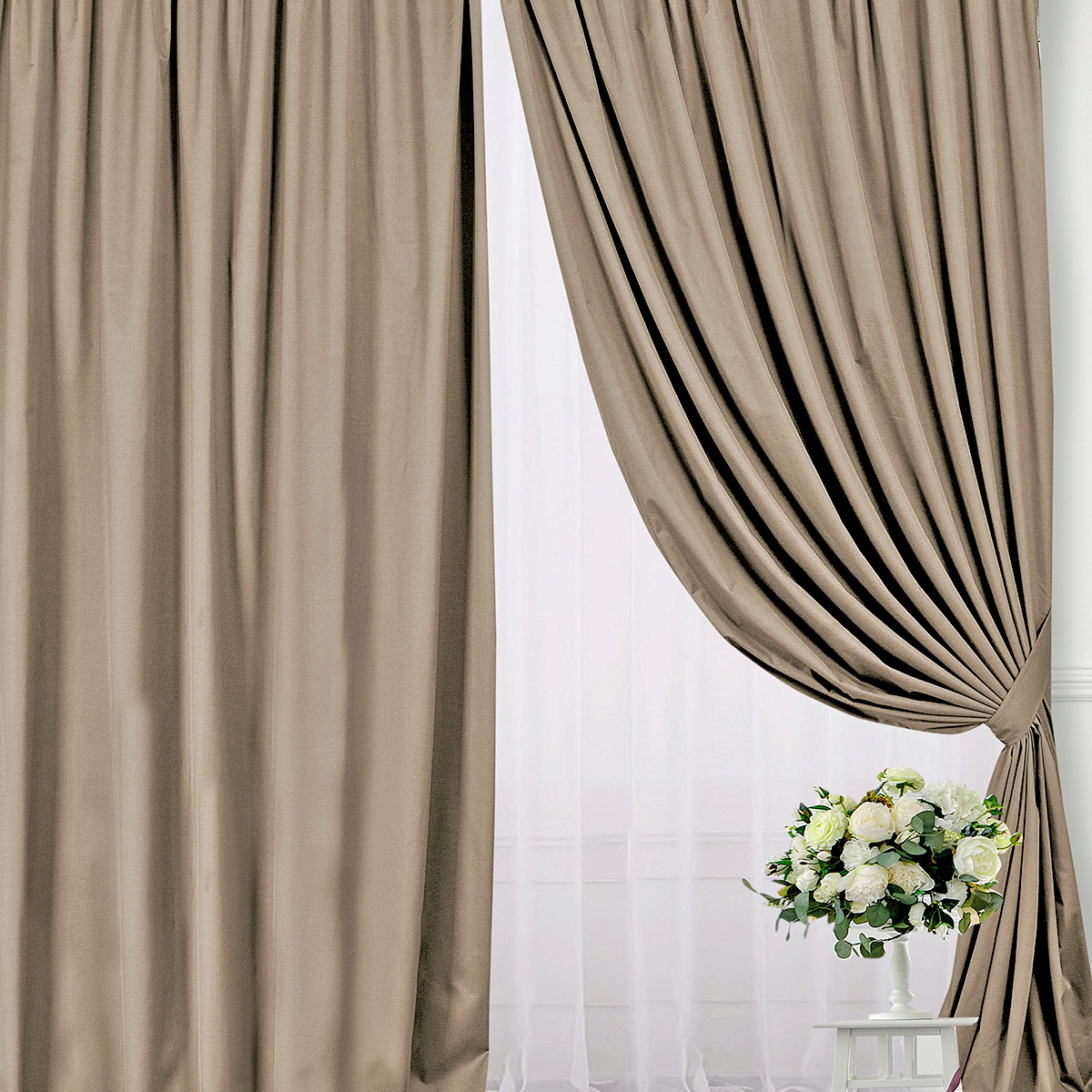 Шторы | ШТОРЫ ФЬЮДЖИ КАПУЧИНО