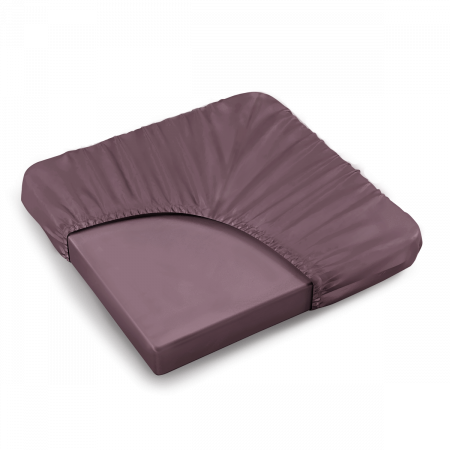 ПРОСТЫНЯ НА РЕЗИНКЕ МАКО-САТИН БРУСНИКА